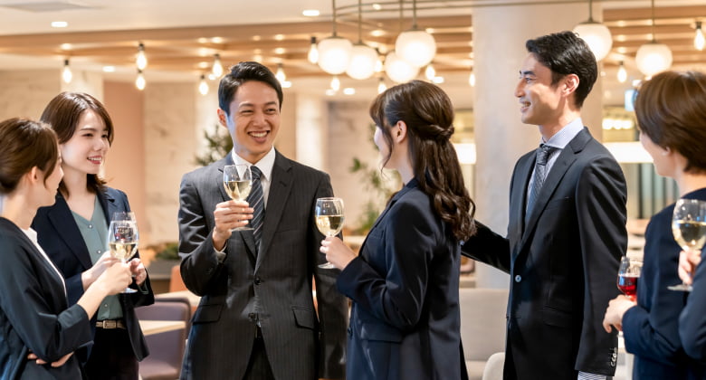 ネットワーク ブース訪問・名刺交換・簡易展示